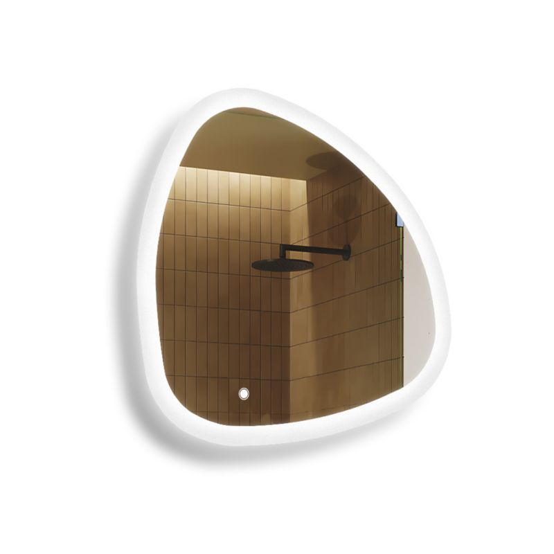 Lustro łazienkowe Artforma LED 84x84cm nieregularne LED Dual włącznik EGG222 1szt.