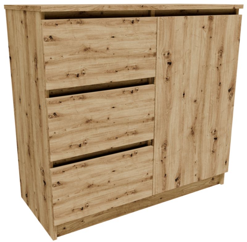 Komoda Matkam K8JER1D3S 80cm regał dąb artisan 1 szt.