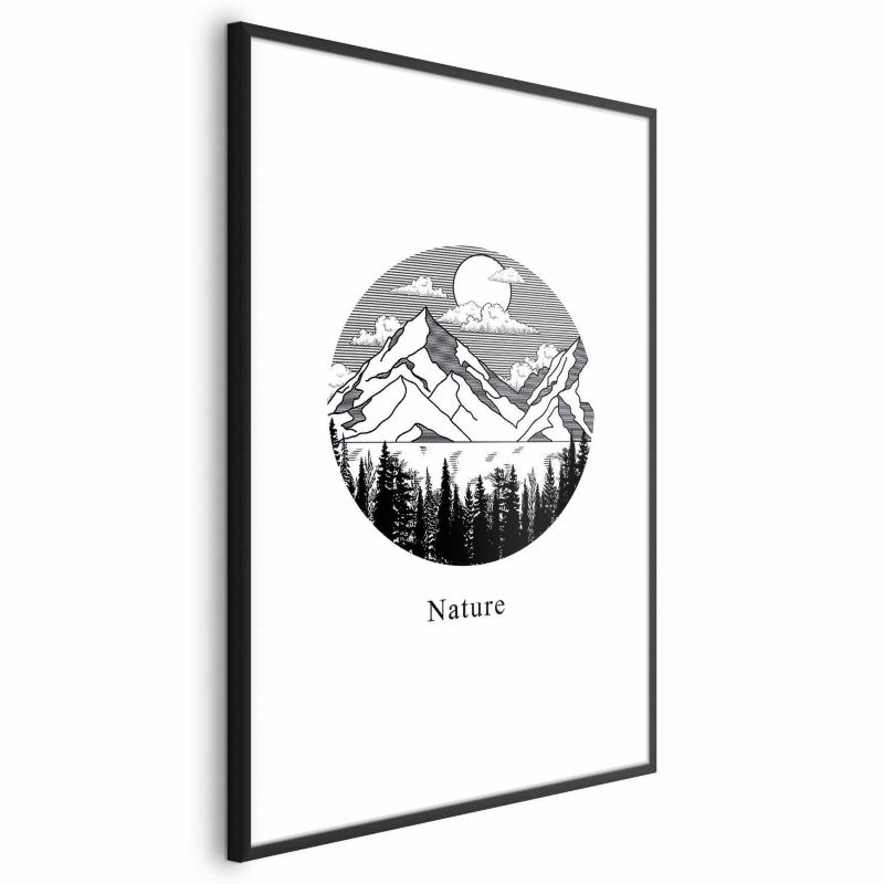 Plakat Artgeist Zaginiona kraina 40x60 cm z ramą czarną z marginesem 1 szt