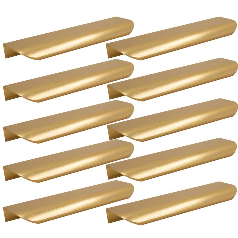 Uchwyt meblowy B&B krawędziowy 350 mm złoty szczotkowany 10 szt