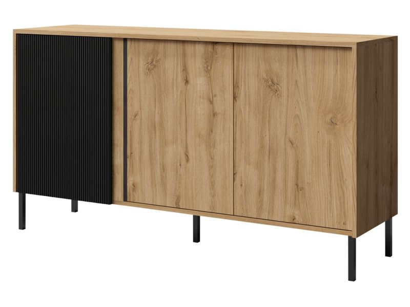 Komoda MIRJAN 24 Mia 02 dąb odwieczny/czarny 1 szt.