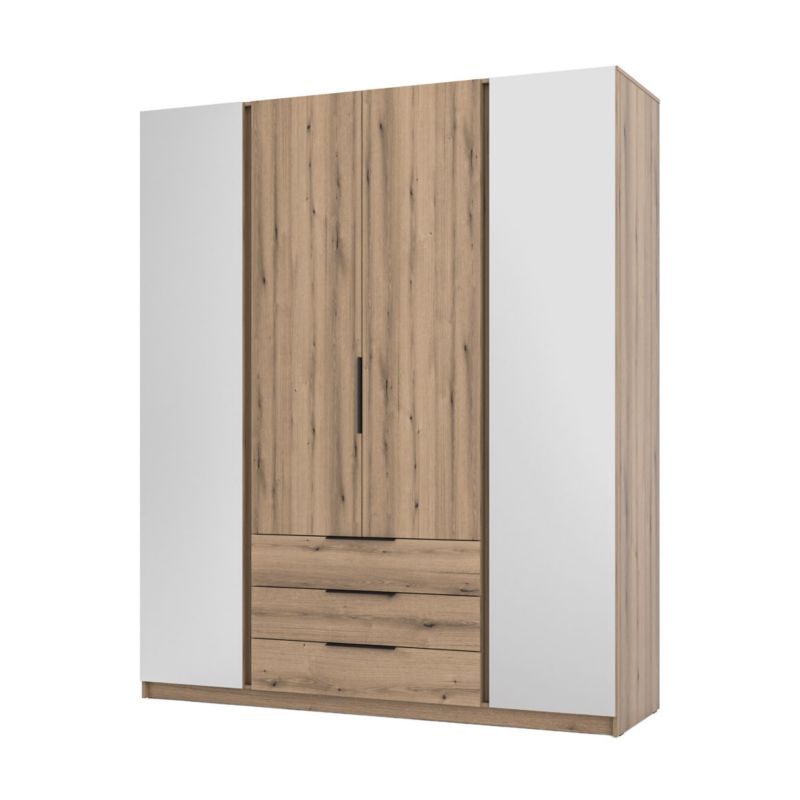 Szafa do przedpokoju 4-drzwiowa z lustrem Bonni Dravero EV/EV 2L 2F 3S 1 szt.