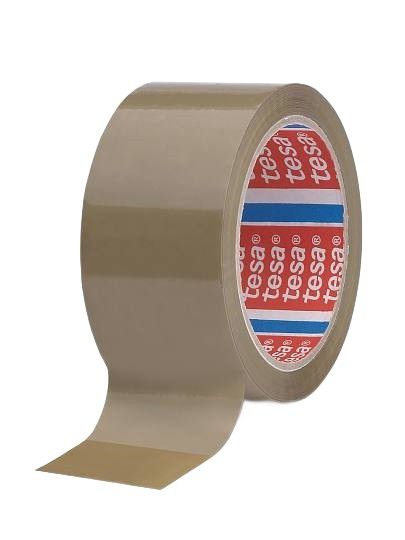 Taśma pakowa Tesa klejąca TESA Solvent brązowa 50mm/66m 1 szt.