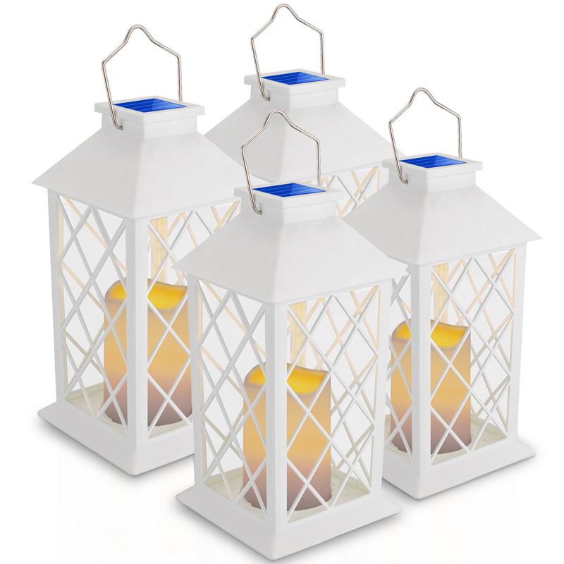 Lampa Solarna Lumiled Ogrodowa Latarnia LED Stojąca IP44 Wisząca Latarenka 4 szt.