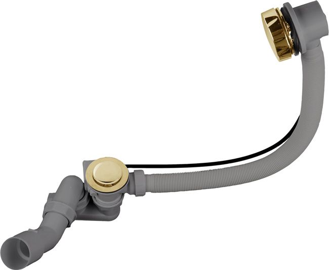 Syfon wannowy automatyczny złoty