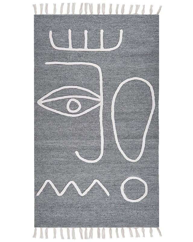 Dywan zewnętrzny 80 x 150 cm szary Yavu 1 szt.