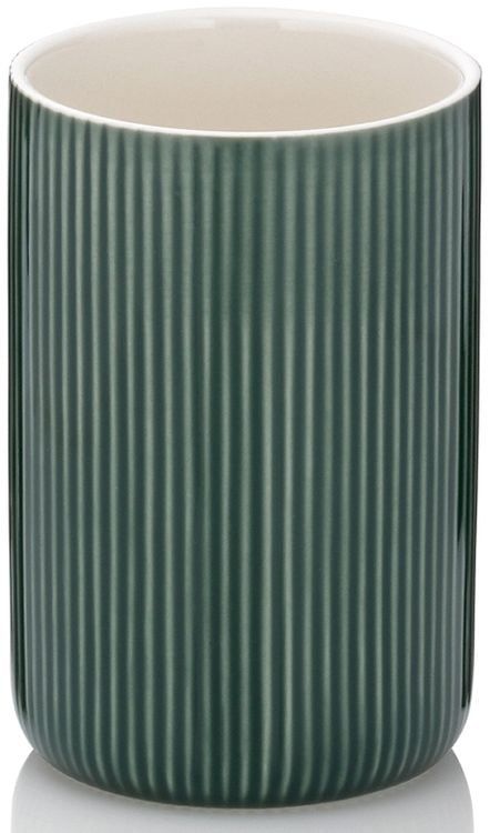 Kubek na szczoteczki Kela Ava ceramiczny stojący zielony 10,5cm 1 szt.