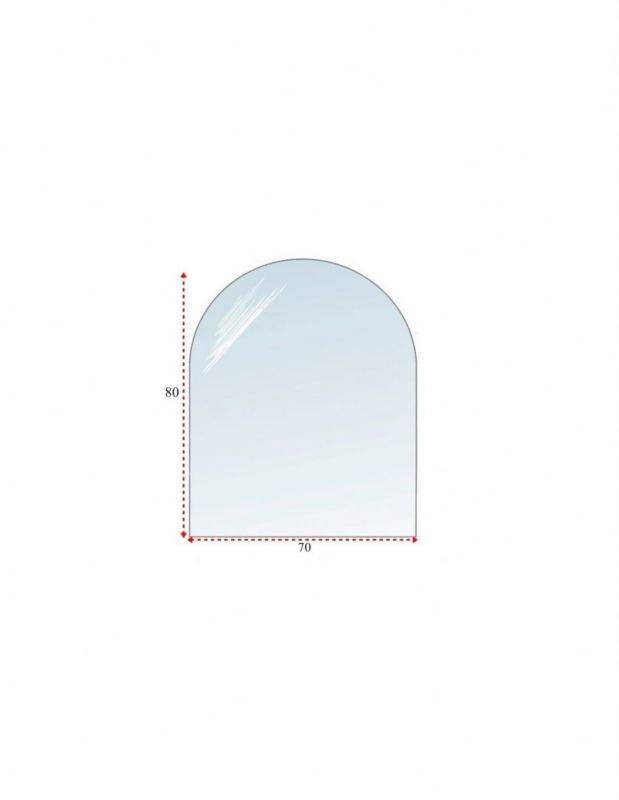 Podstawa szklana Topstoc hartowana pod piec lub kominek 80x70 cm 1 szt