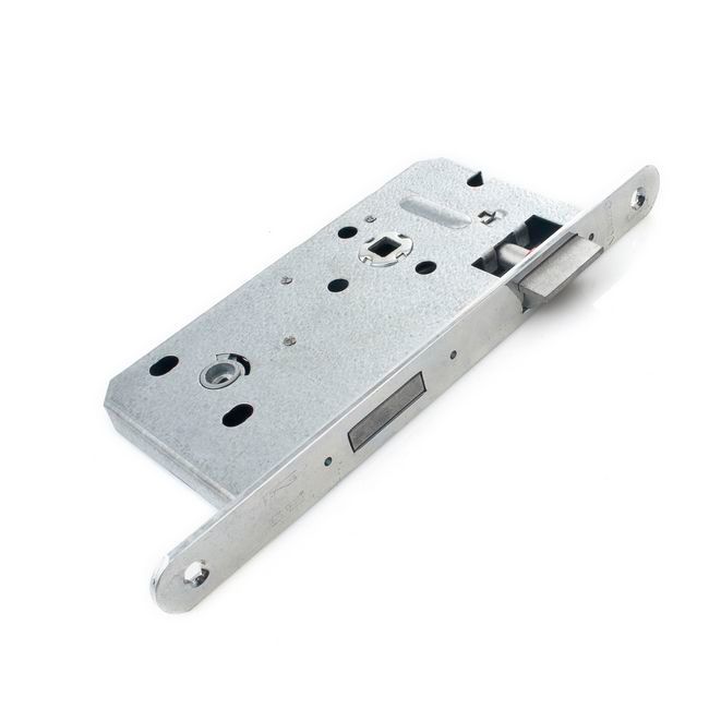 Zamek wpuszczany Gerda 72 / 50 WC ocynkowany srebrny