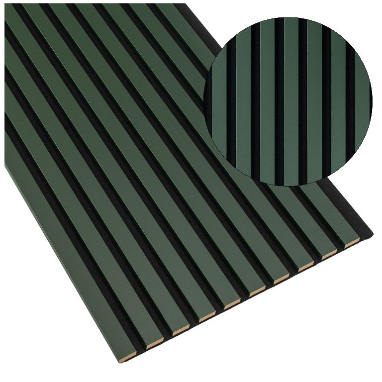 Lamele Ścienne na Filcu SunWood Panele Dekoracyjne 275x46cm Butelkowa Zieleń 1 szt.