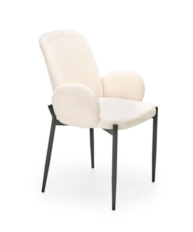 Krzesło Halmar tapicerowane K477 kremowe 1 szt