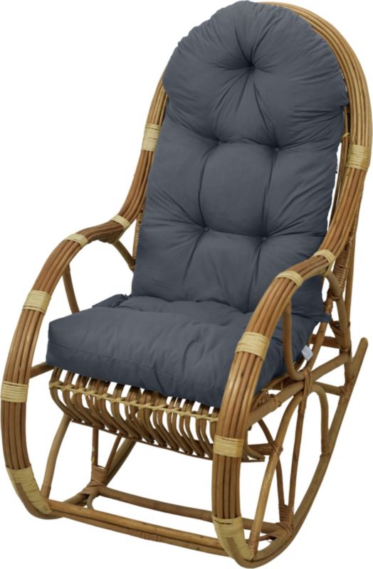 Poduszka na fotel bujany wiklinowy AMPO ciemny szary 1 szt.