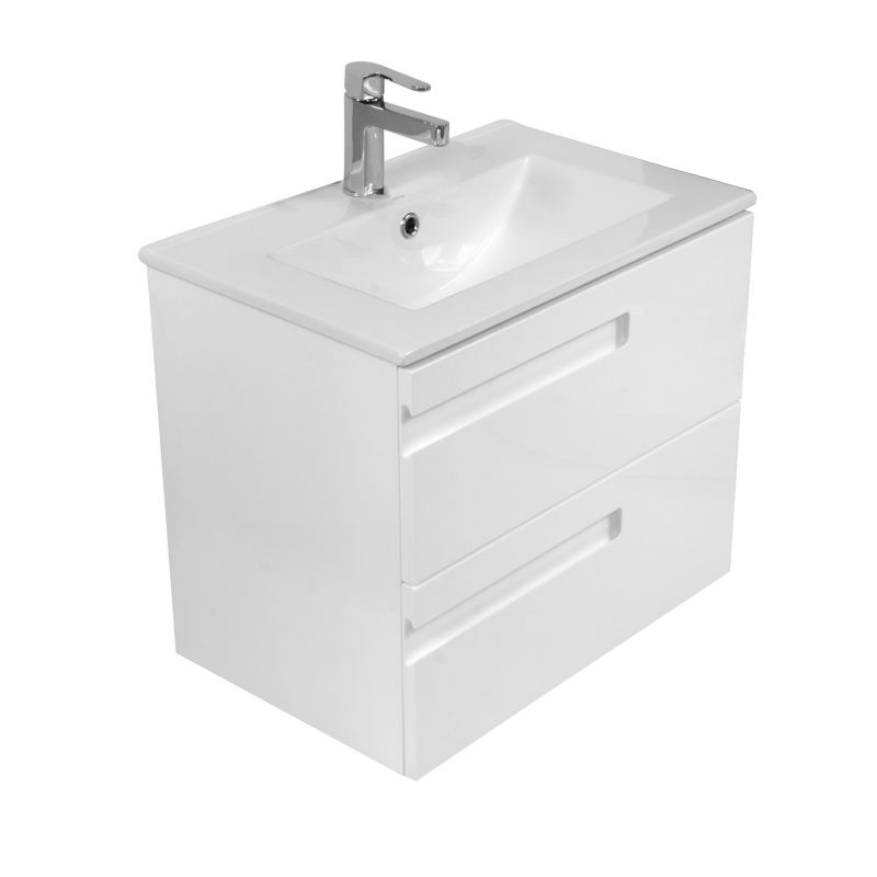 Szafka LaVita Floryda 60 wisząca biała 60x39,5 cm 2 szuflady z cichym domykiem 1 szt.