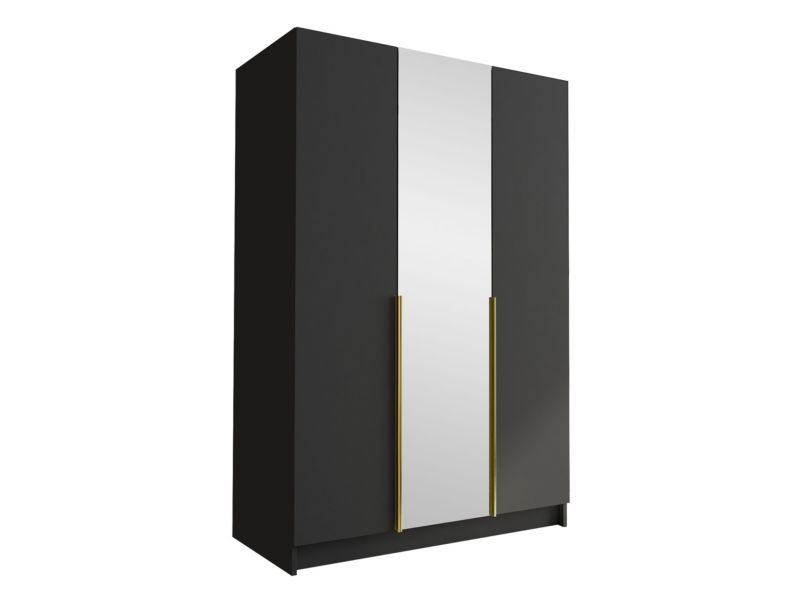 Szafa MIRJAN 24 z lustrem Calia II czarny/złoty 1 szt.