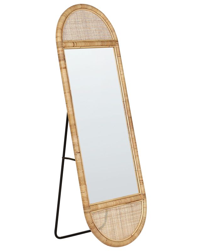 Lustro stojące Barges 150 cm Rattan Naturalny 1 szt.