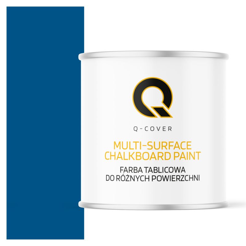 Farba Tablicowa Do Ścian Pisania Kredą Q-Cover Kolor Niebieski RAL5005 Mat 2.5L