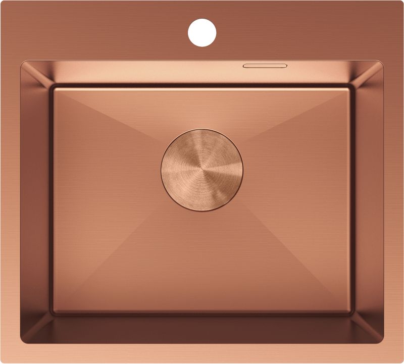 Zlewozmywak wpuszczany Mexen Solix miedź 500x450 mm 1-komorowy 1 szt.