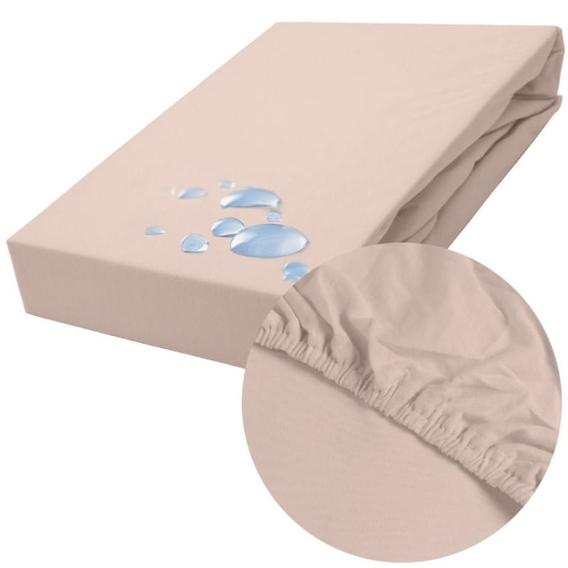 Prześcieradło ochronne Darymex wodoodporne z gumką 2w1, rozmiar 140x200 SMARTCEL kolor beż 1 szt.