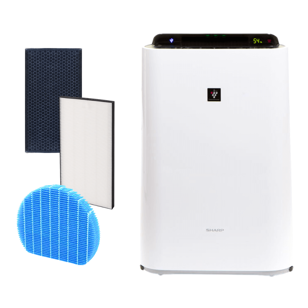 SHARP KC-D60EUW oczyszczacz powietrza z funkcją nawilżania. Wydajny i polecany oczyszczacz powietrza.