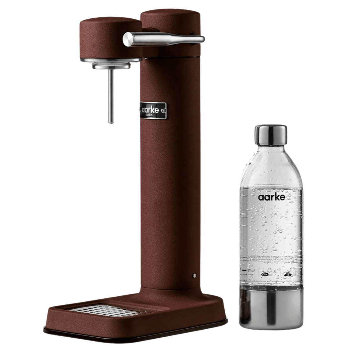 Saturator gazujący wodę AARKE 3, kolor burgundowy. Ekspres do gazowania wody.