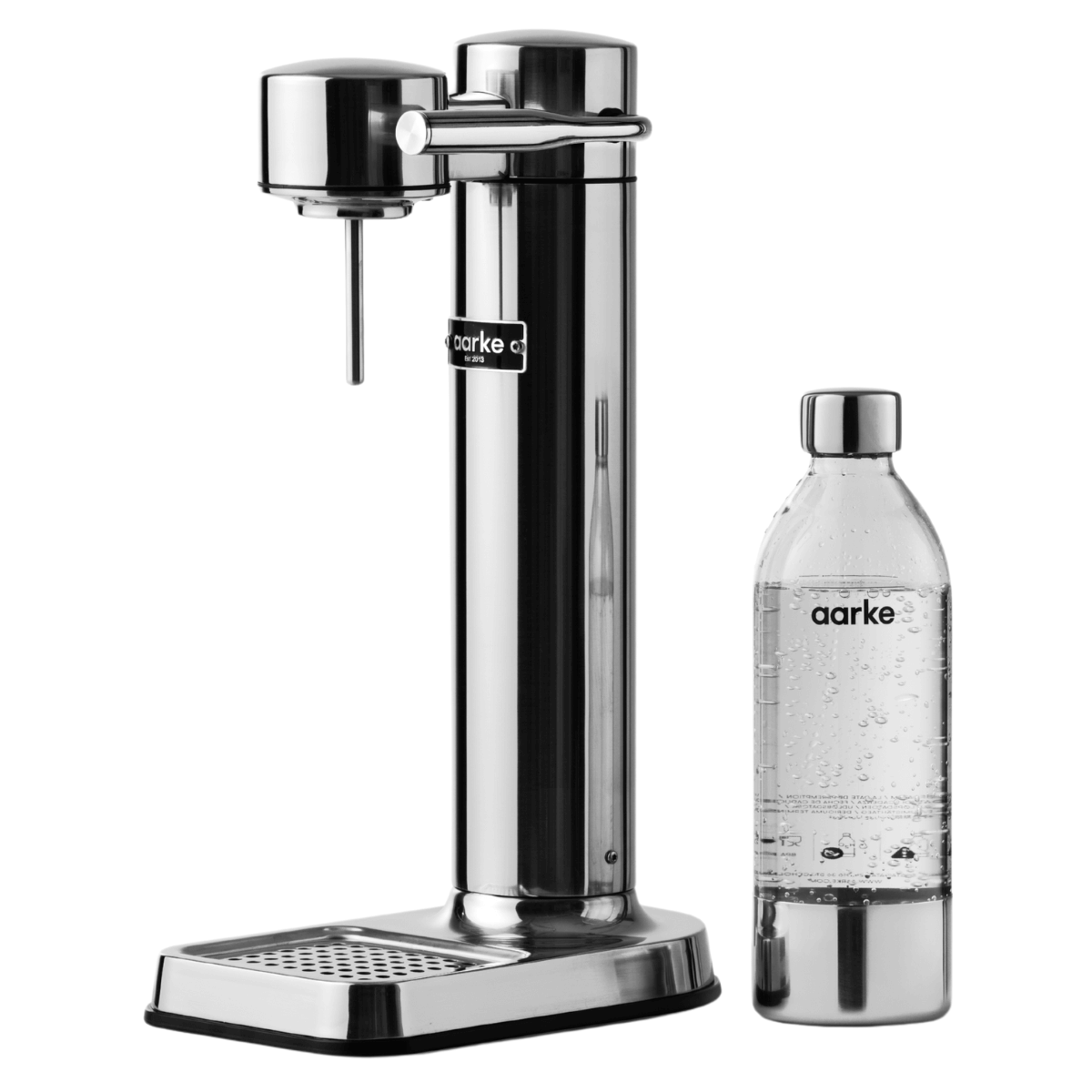 Saturator do gazowania wody Aarke III, srebrny.