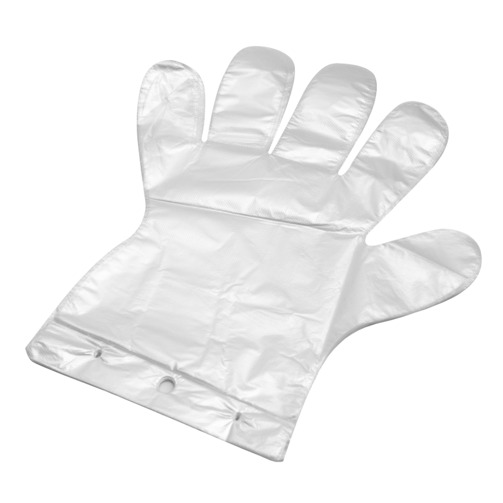 Rękawice Foliowe HDPE z Zawieszką - 100szt L - Opakowania.Online