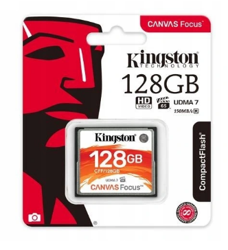 KINGSTON CF 128GB 150/130 CFF/128GB CANVAS FOCUS - Henryx24
