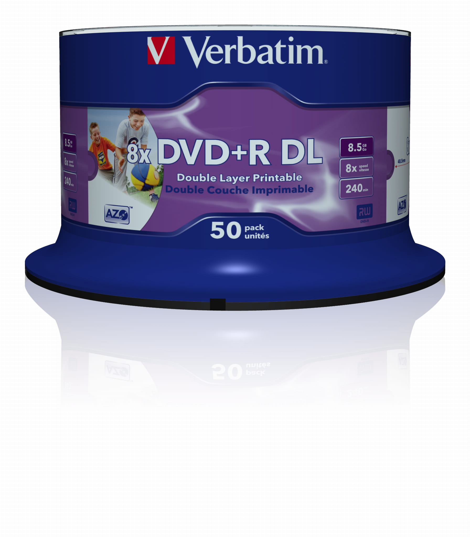 Verbatim DVD+R DL x8 8,5GB PRINT FFNc-50 43703 - Henryx24