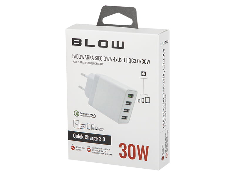 BLOW Ładowarka 4xUSB 30W 76-007 76-026 - Henryx24