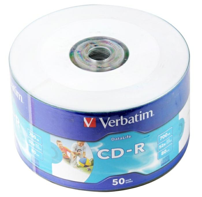 Verbatim CD-R x52 700MB PRINT s-50 43794 duże oko bez ID 43794 - Henryx24