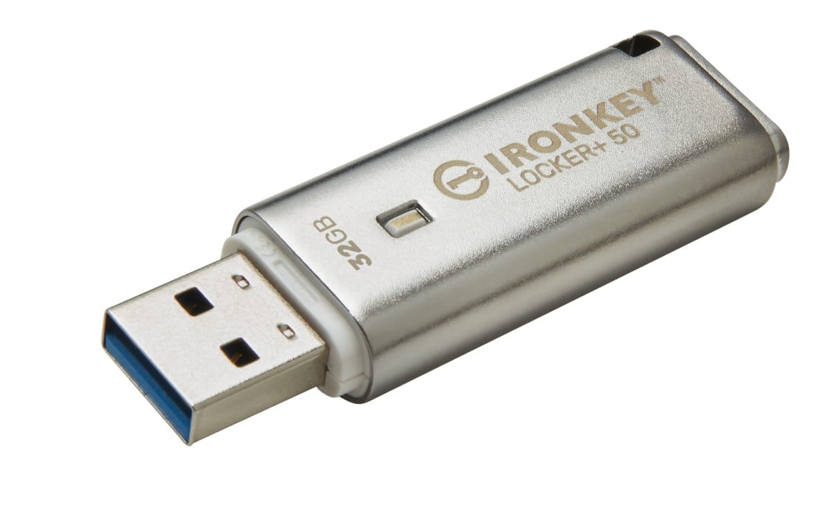 KINGSTON USB 3.2 Pendrive IronKey 64GB IKLP50/64GB Locker+ 50 AES USB, w/256bit Encryption - Henryx24