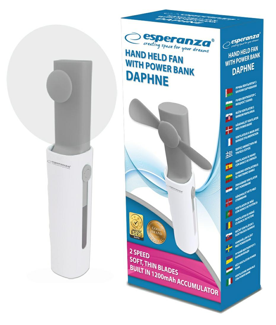 ESPERANZA Wiatrak z aku EHF101E DAPHN 1200mAh WENTYLATOR POWER BANK - Henryx24