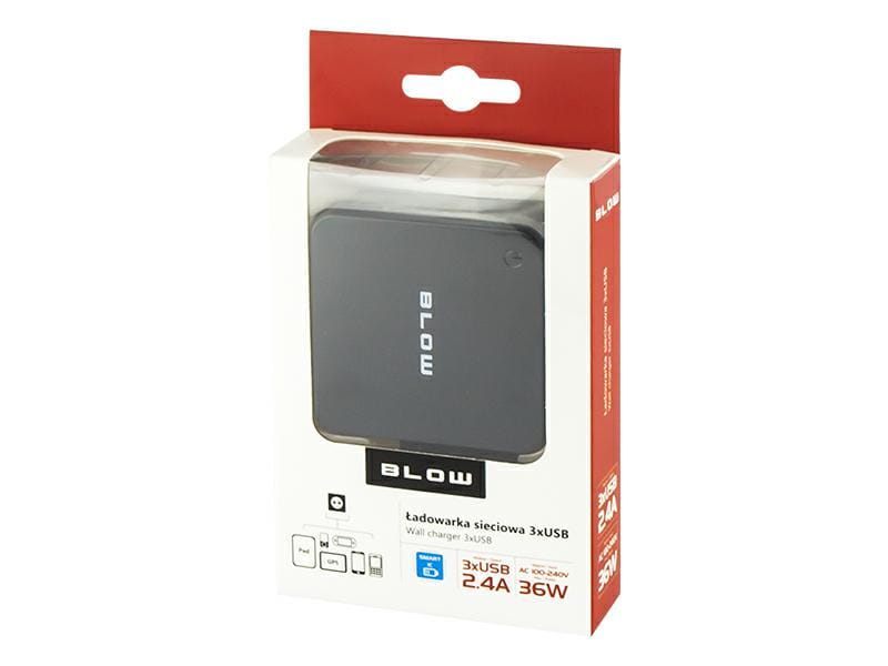 BLOW Ładowarka 3xUSB 7,2A 76-002 w36 - Henryx24