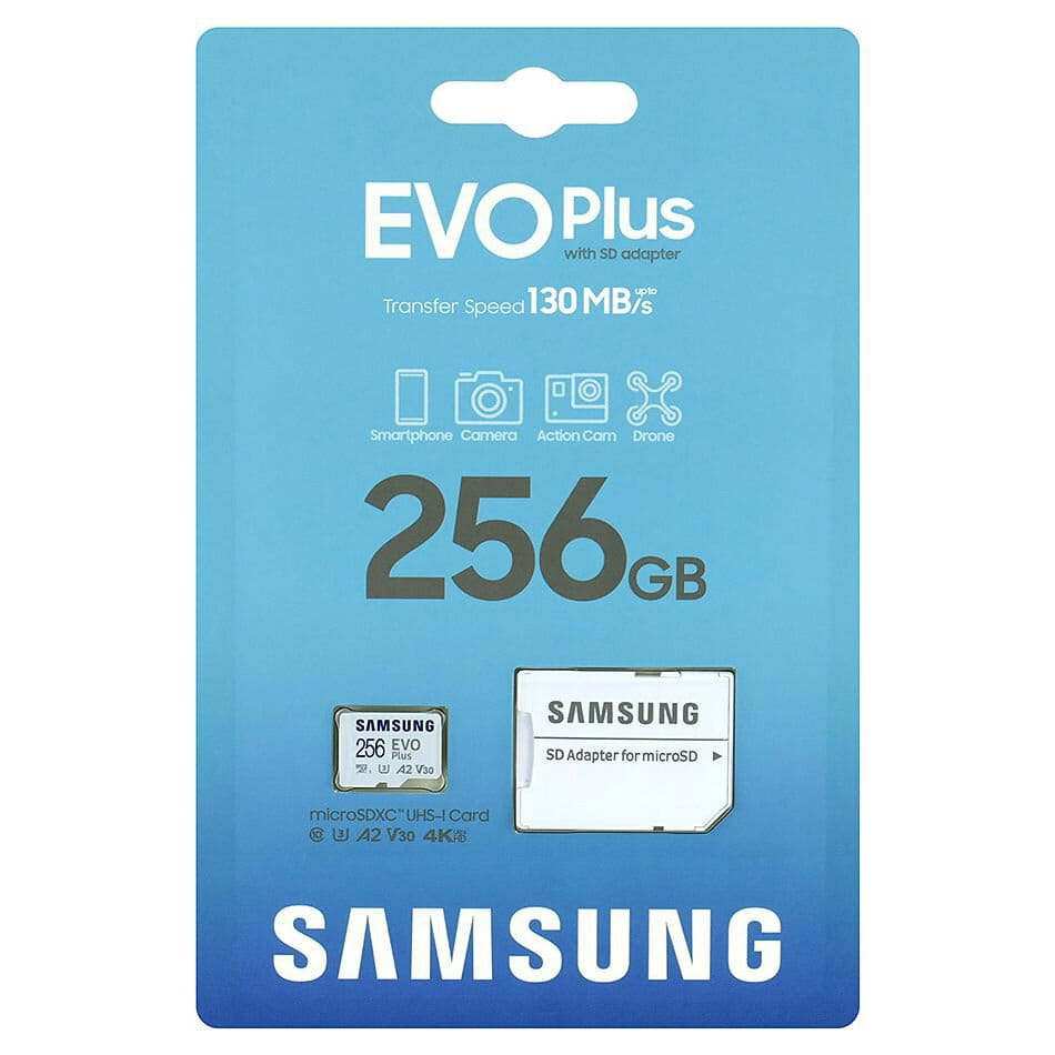 SAMSUNG Micro SDXC 256GB 160/90 EVOPLUS MB-MC256SA/EU 2024 - Henryx24