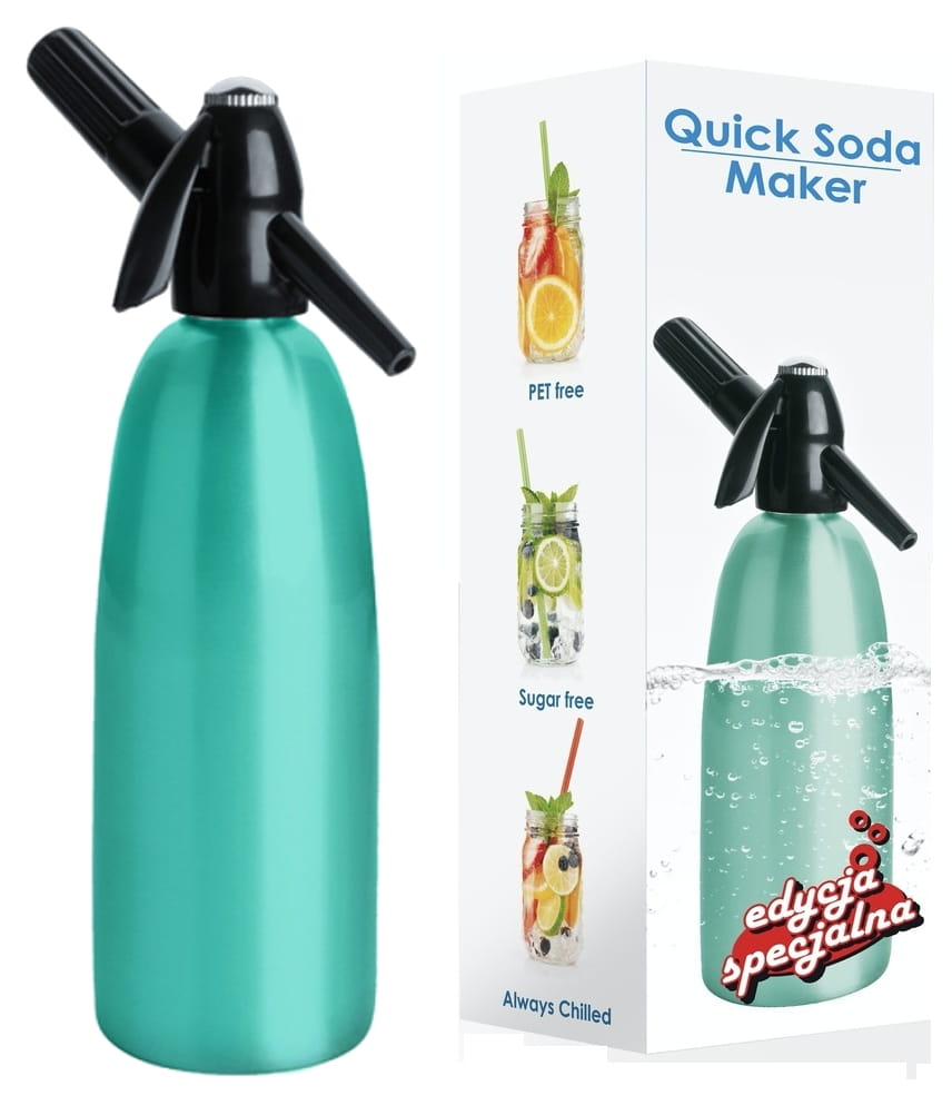 ART Saturator 1L QUICK SODA SA01E zielon Syfon MIĘTOWY - Henryx24