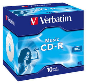 Verbatim CD-R 80min AUDIO JC-BOX op-10 43365 - Henryx24