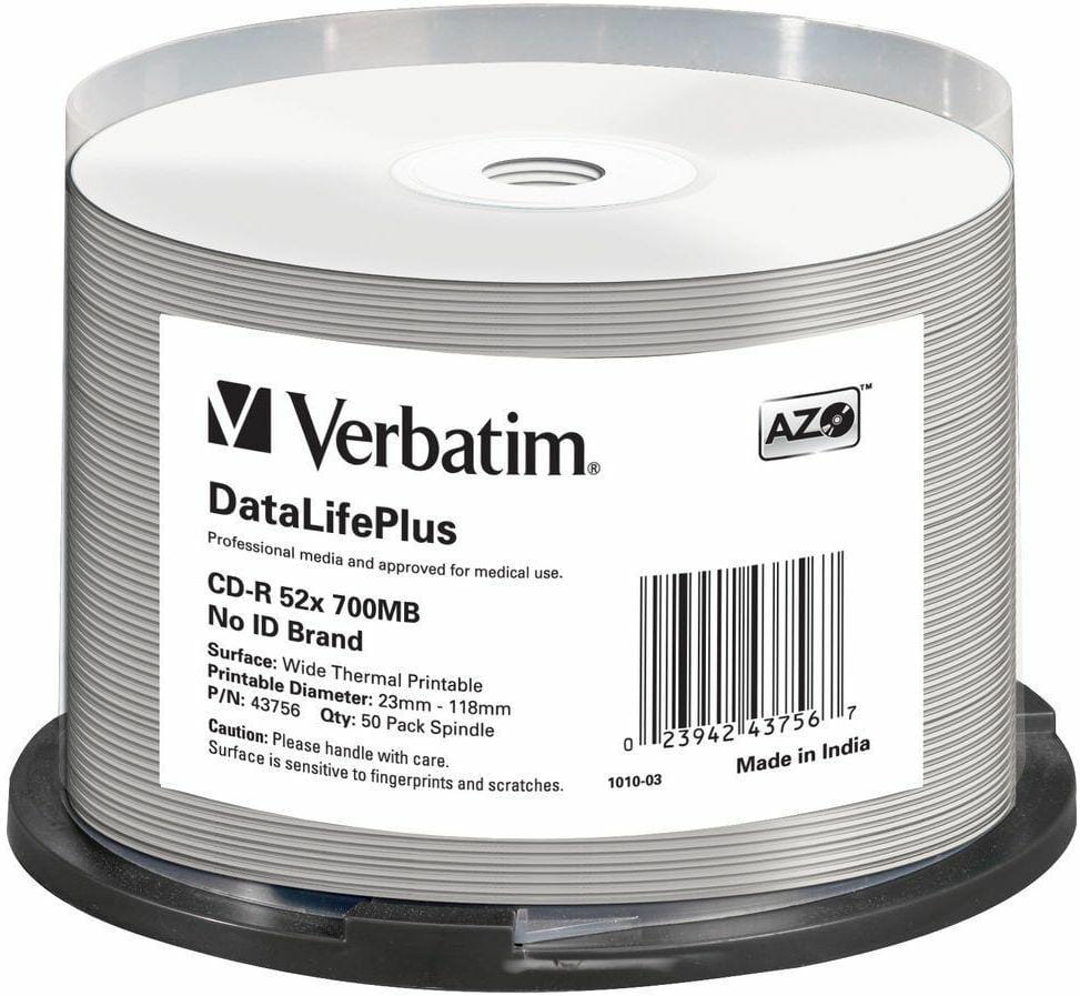 Verbatim CD-R x52 700MB PRINT T FF c-50 Thermal 43756 - Henryx24