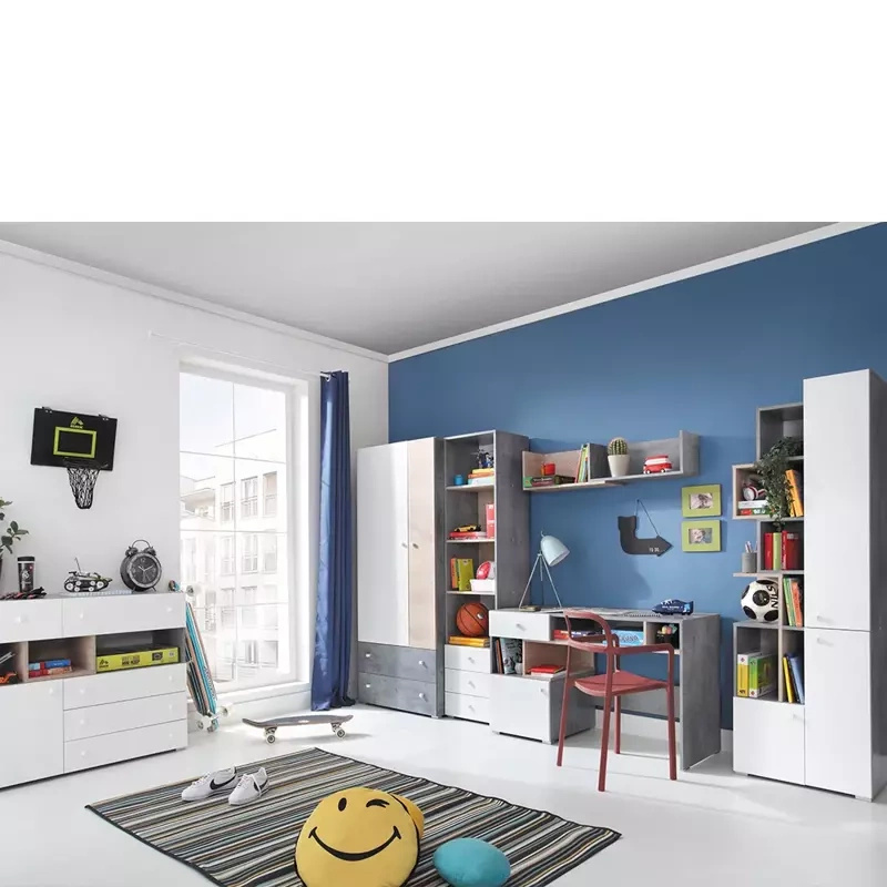 Modne meble do pokoju młodzieżowego SIREN szafa komoda biurko