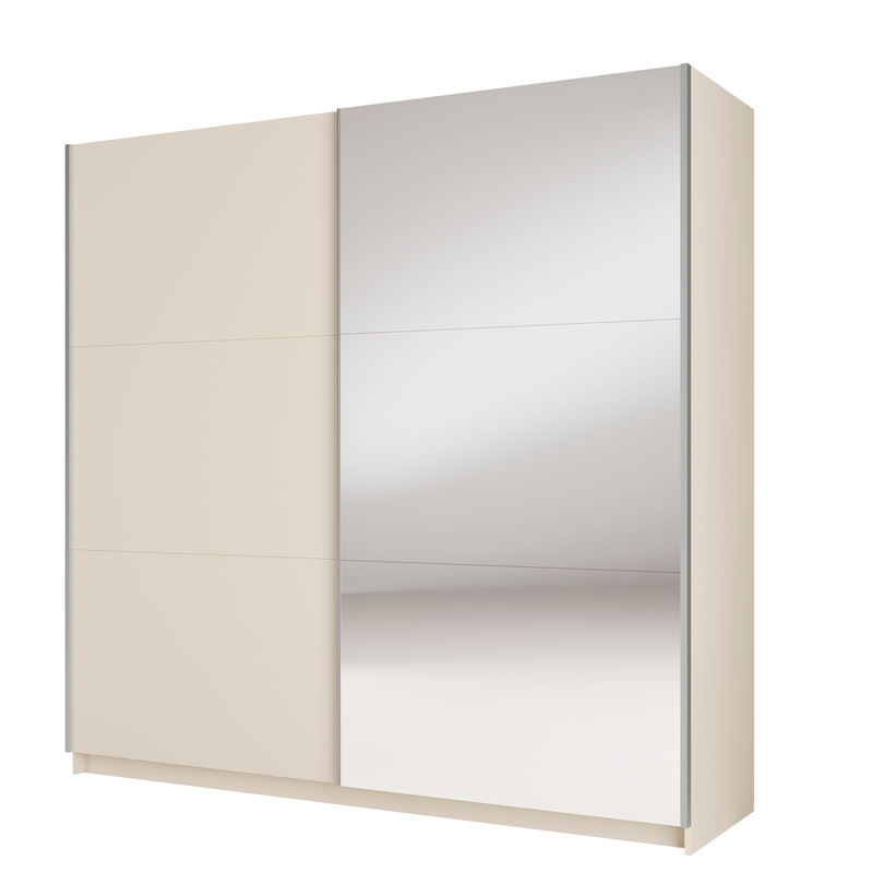Szafa lustrem 150 cm przesuwna do sypialni ARLEN beż