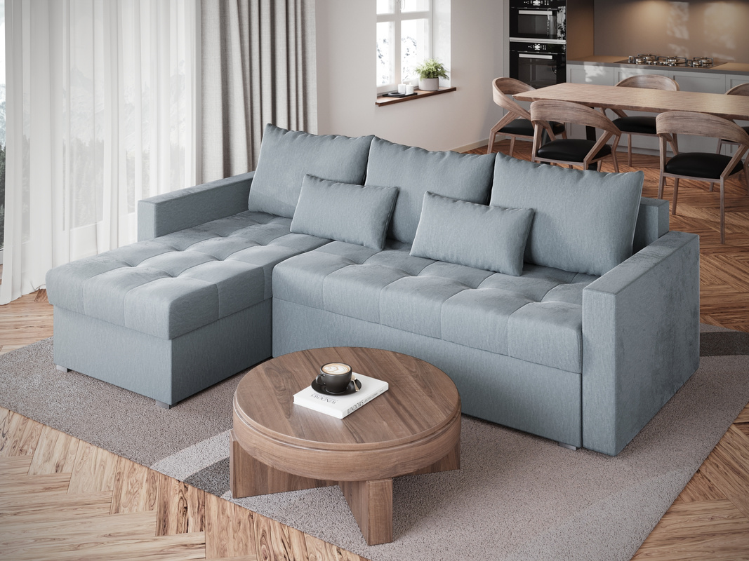 Narożnik szary rozkładany HOT L