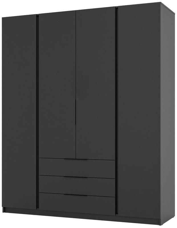 Duża nowoczesna szafa do sypialni z szufladami 200 cm KARAT