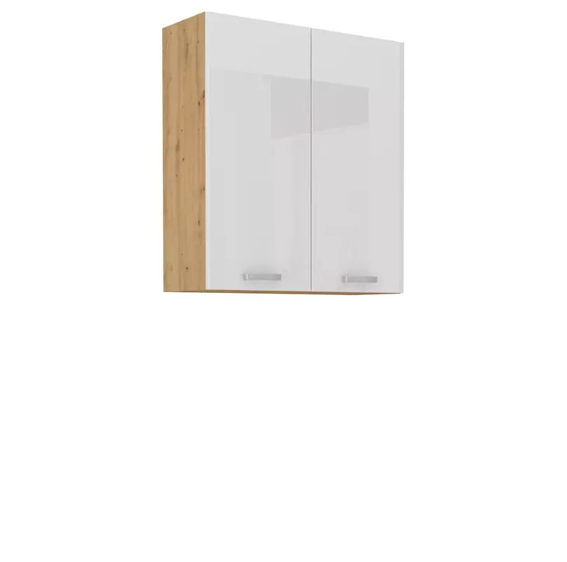 Szafka kuchenna wisząca Biały 80 cm AGATA wysokość 90 cm