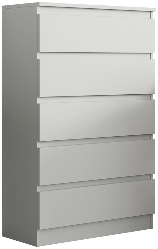 Biała komoda z szufladami 70 cm nowoczesna AMPARO