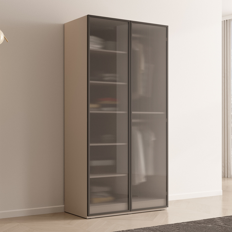 Nowoczesna szafa modułowa dwudrzwiowa 101 cm kaszmir SIGMA