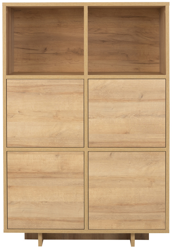 Wysoka komoda czterodrzwiowa do sypialni 102 cm NORTE