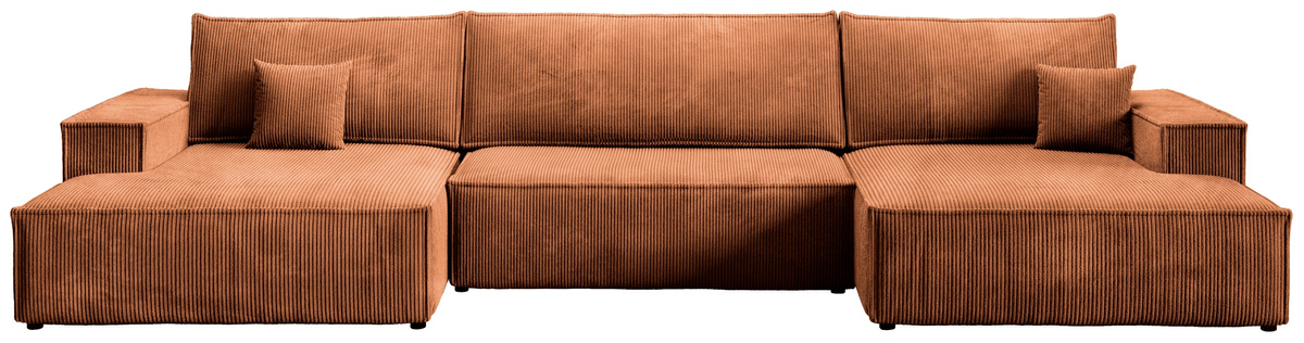 Duży narożnik sztruksowy do salonu z funkcją spania PABLO