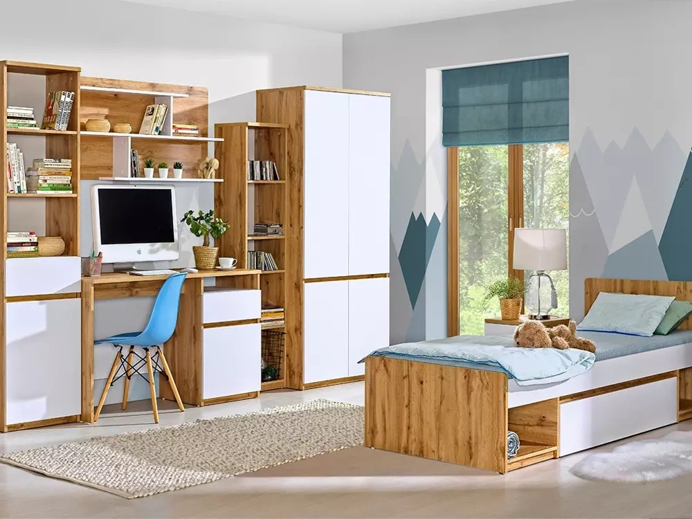 Nowoczesne meble młodzieżowe z łóżkiem ANETT