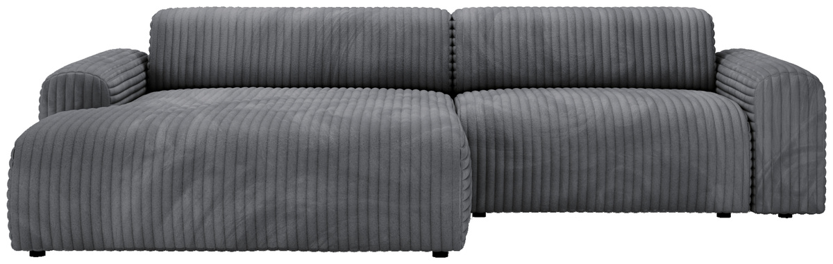 Szary nowoczesny narożnik do salonu SEFO prawostronny