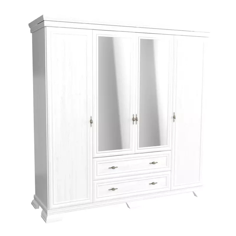 Szafa biała z lustrami KOLONIA