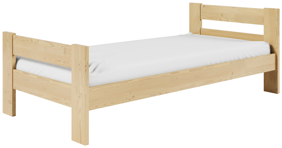 Młodzieżowe łóżko z drewna sosnowego 90x200 cm HEAT